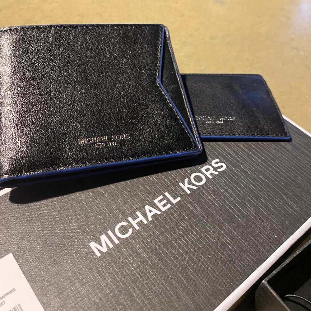 BRAND NEW: Michael Kors leather wallet/card holder set - Picture 7 of 11